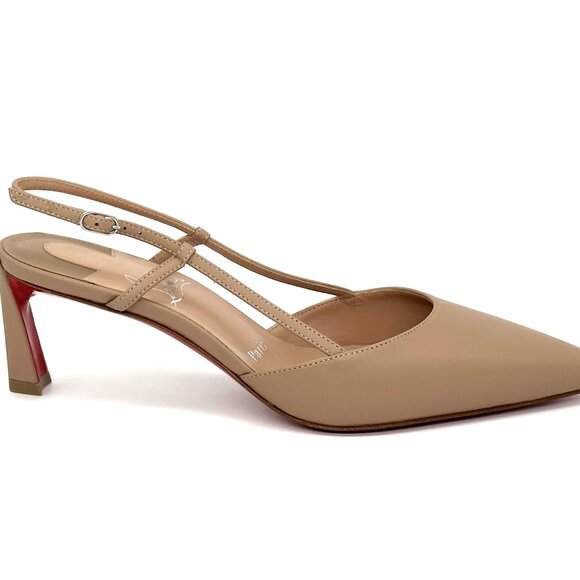 Christian Louboutin CONDOROLINE 55 Slingback Strap Pumps Sandals Heel Shoes - Picture 9 of 15